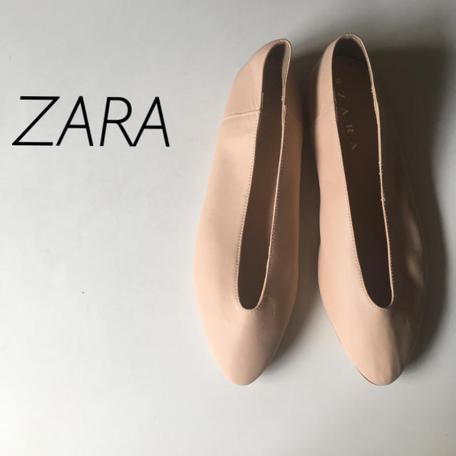 ZARA(ザラ)のZARA TRAFALUC  ザラ Vカット バレエシューズ レディースの靴/シューズ(バレエシューズ)の商品写真