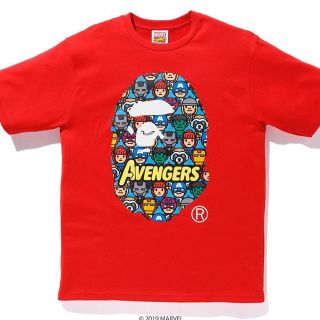 アベイシングエイプ(A BATHING APE)のA BATHING APE MARVEL Lサイズ (Tシャツ/カットソー(半袖/袖なし))