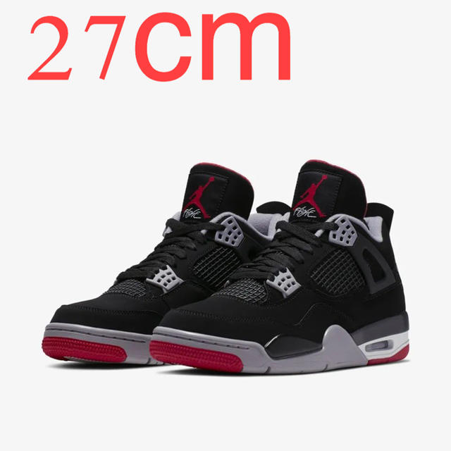 メンズナイキ エアジョーダン4 bred NIKE AIR JORDAN 4