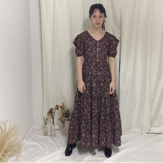 ロキエ(Lochie)の2way puff sleeve flower onepiece(ロングワンピース/マキシワンピース)