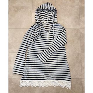 アングリッド(Ungrid)の美品♡ungridボーダーワンピース(パーカー)