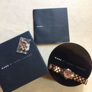 マークジェイコブス(MARC JACOBS)のMARC BY ピンクゴールド時計☆(腕時計)