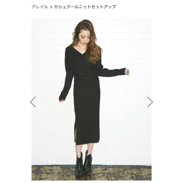 GRL - カシュクールニットセットアップの通販 by M's shop｜グレイル