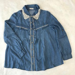 アクシーズファム(axes femme)の★ axes femme ガールズ シャツ Mサイズ(ブラウス)