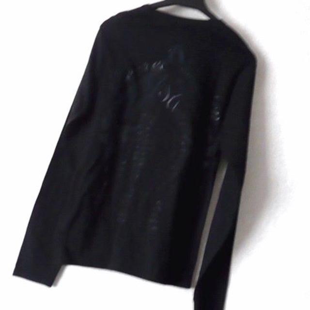 セール送料込★ラインストーンVネックロンT 黒  メンズのトップス(Tシャツ/カットソー(七分/長袖))の商品写真