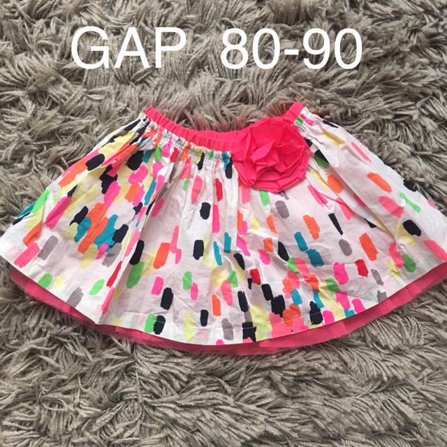 GAP(ギャップ)のbabyGAP カラフル チュール付きスカート 80-90 女の子キッズ服 キッズ/ベビー/マタニティのベビー服(~85cm)(スカート)の商品写真