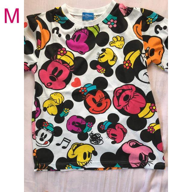 Disney(ディズニー)の東京ディズニー ミニー 総柄Tシャツ 白 M レディースのトップス(Tシャツ(半袖/袖なし))の商品写真