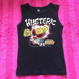 ヒステリックミニ(HYSTERIC MINI)のヒスミニ タンク黒 100(Tシャツ/カットソー)