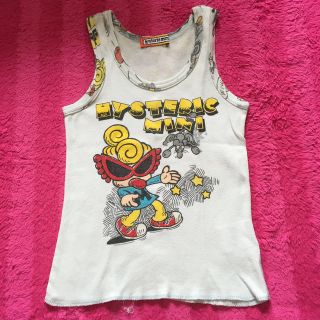 ヒステリックミニ(HYSTERIC MINI)のヒスミニ タンク白 100(Tシャツ/カットソー)