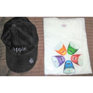Apple cap キャップ　ブラック　ノベルティApple帽子