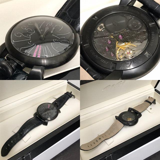GaGa MILANO(ガガミラノ)のガガミラノ　 限定品　ピンクサファイヤ　手巻き　レア☆ メンズの時計(腕時計(アナログ))の商品写真