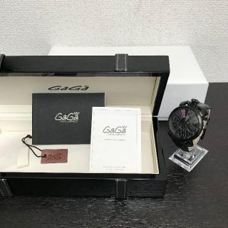 ガガミラノ(GaGa MILANO)のガガミラノ　 限定品　ピンクサファイヤ　手巻き　レア☆(腕時計(アナログ))