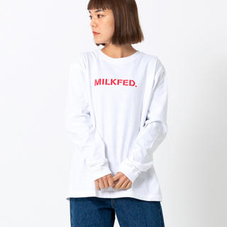 ミルクフェド(MILKFED.)のミッフィー  ミルクフェド コラボロンT ホワイト(Tシャツ(長袖/七分))