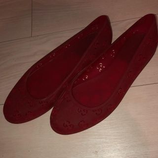 グッチ(Gucci)の【送料込】GUCCI レインシューズ 23.5〜24cm(レインブーツ/長靴)