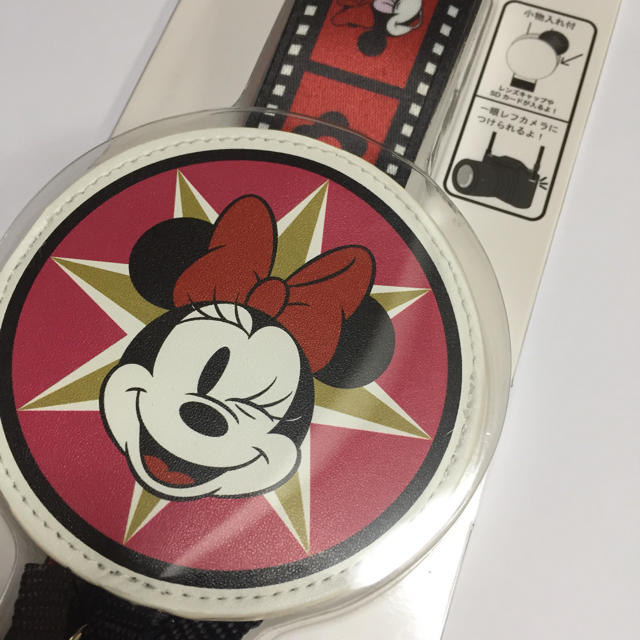 Disney(ディズニー)のミニー カメラストラップ スマホ/家電/カメラのスマホアクセサリー(ネックストラップ)の商品写真