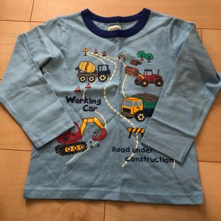 マザウェイズ(motherways)の新品 マザウェイズ  はたらく車長袖Ｔシャツ 110(Tシャツ/カットソー)