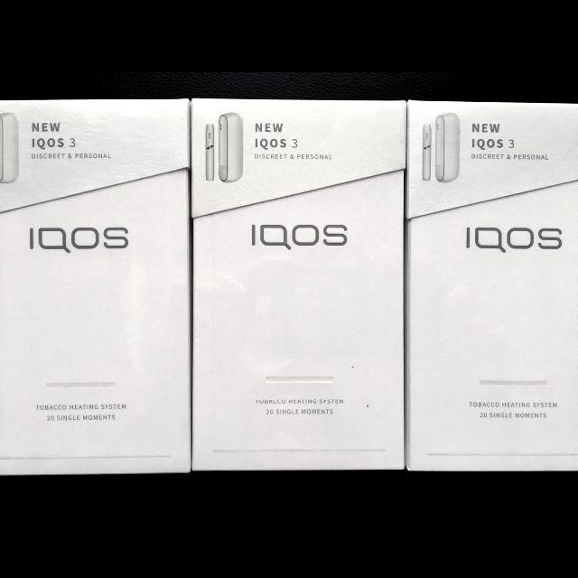 IQOS 3 キット ウォームホワイト 白 アイコス 3 本体 3個 セット-