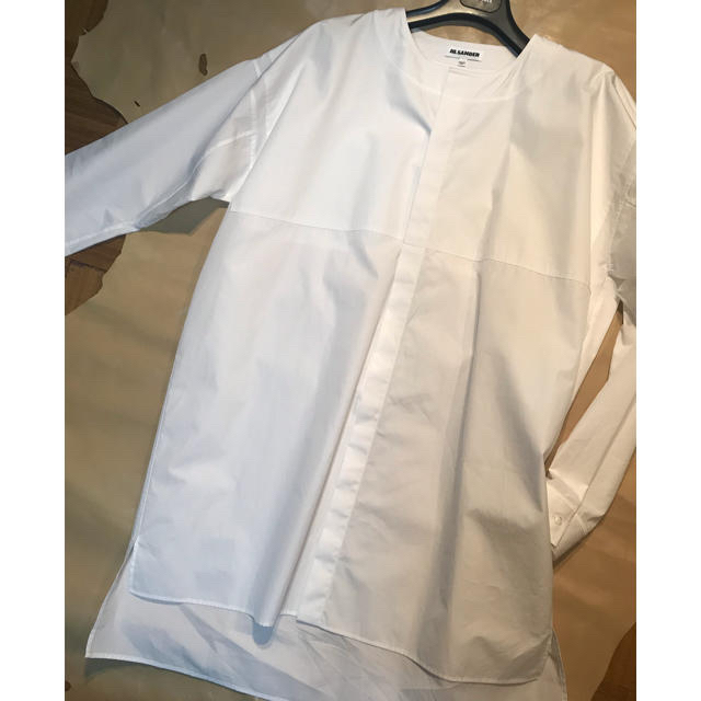 Jil Sander - JIL SANDER ノーカラーシャツの通販 by Dan Shirley