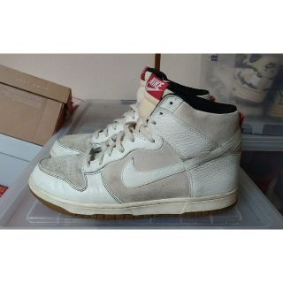 ナイキ(NIKE)の'10 希少 限定商品 NIKE DUNK HI 29cmUS11 白 (スニーカー)