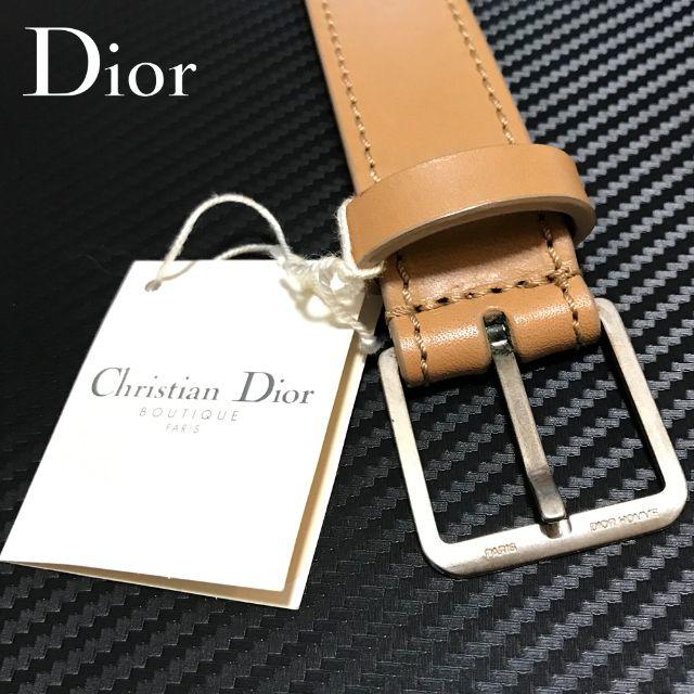 （未使用・タグ付き）Dior HOMME ディオールオム 本革ベルト（90）