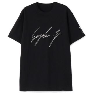 ヨウジヤマモト(Yohji Yamamoto)のMサイズ Yohji Yamamoto 山本彩コラボ カットソー 半袖 ブラック(カットソー(半袖/袖なし))