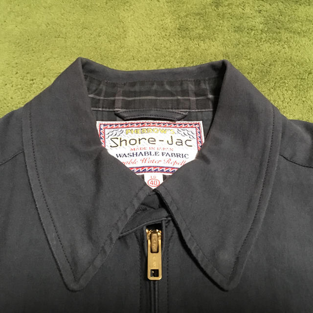 PHERROW'S(フェローズ)のFHERROW'S  Shore-Jac 黒色ブルゾン メンズのジャケット/アウター(ブルゾン)の商品写真