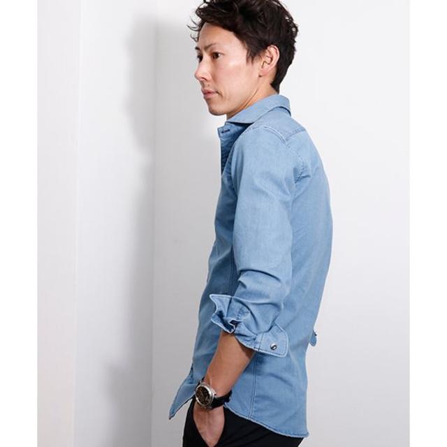 junhashimoto(ジュンハシモト)のjunhashimoto HORIZONTAL SHIRTS ICE BLUE メンズのトップス(シャツ)の商品写真