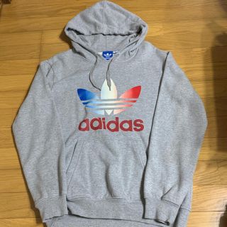 アディダス(adidas)のアディダスオリジナルス グレー パーカー(パーカー)