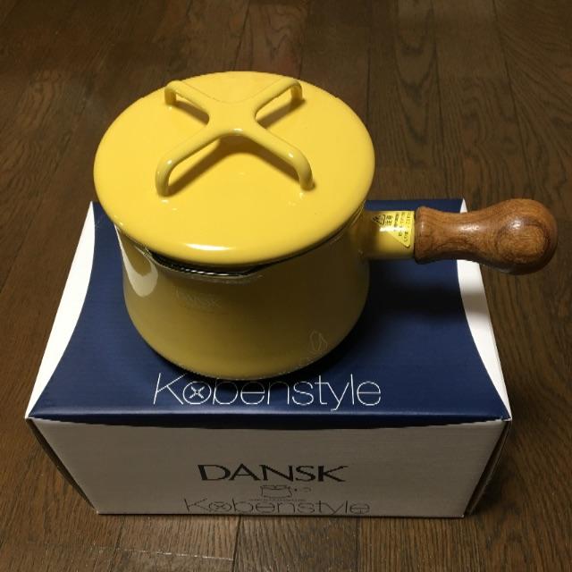 DANSK(ダンスク)のダンスク 片手鍋 13cm イエロー インテリア/住まい/日用品のキッチン/食器(鍋/フライパン)の商品写真