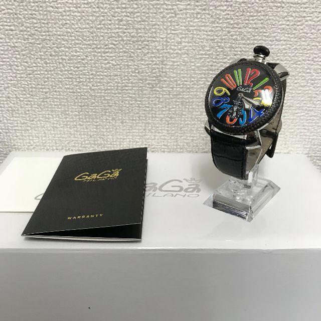 2022年レディースファッション福袋 GaGa MILANO - ガガミラノ　腕時計　カーボンベゼル　手巻き　お得！ 腕時計(アナログ)