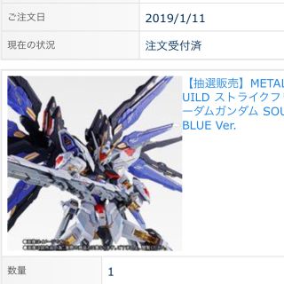 バンダイ(BANDAI)のストライクフリーダムガンダム SOUL BLUE Ver.(模型/プラモデル)