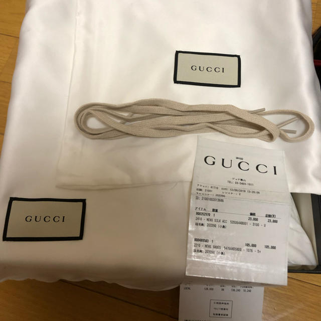 Gucci by yuuto's shop｜グッチならラクマ - GUCCIウェブレザーシューズの通販 低価正規品