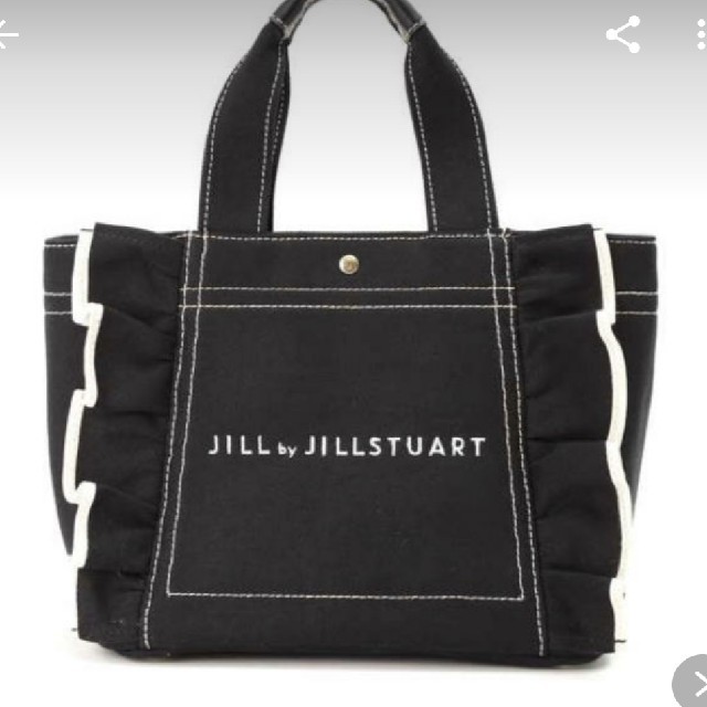 JILL by JILLSTUART(ジルバイジルスチュアート)の新品 ジルバイジルスチュアート フリルキャンバストートバッグ トートバッグ レディースのバッグ(トートバッグ)の商品写真