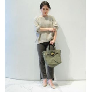 ドゥーズィエムクラス(DEUXIEME CLASSE)の新品タグ付 SITA PARANTICA CANVAS TOTE BAG カーキ(トートバッグ)