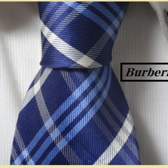 BURBERRY(バーバリー)の希少★バーバリーBURBERRYS【ブルーチェック柄】高級ネクタイ★ メンズのファッション小物(ネクタイ)の商品写真