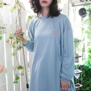 スワンキス(Swankiss)のlastvirginのバタフライロングスリープトップス(Tシャツ(長袖/七分))