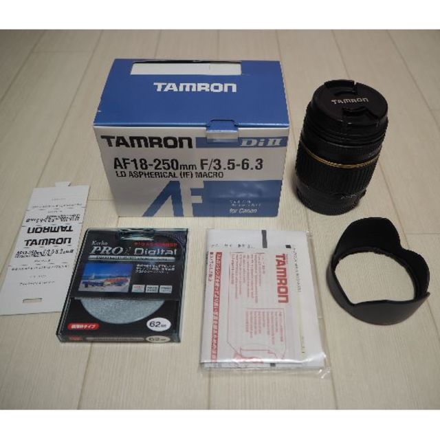 TAMRON(タムロン)のTAMRON　AF18-250mm F/3.5-6.3 Di II　Canon用 スマホ/家電/カメラのカメラ(レンズ(ズーム))の商品写真