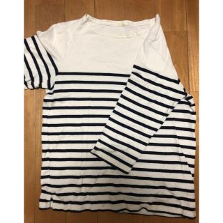 ジーユー(GU)の<専用>   GU ボーダーシャツ L(Tシャツ/カットソー(七分/長袖))