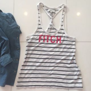 アバクロンビーアンドフィッチ(Abercrombie&Fitch)の新品❤️アバクロ ボーダータンクトップ(Tシャツ(半袖/袖なし))