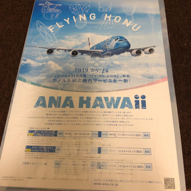 ANA(全日本空輸)(エーエヌエー(ゼンニッポンクウユ))のANAクリアファイル三点 エンタメ/ホビーのコレクション(ノベルティグッズ)の商品写真