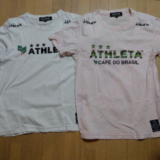 アスレタ(ATHLETA)のアスレタ　Tシャツ　2枚セット白とピンク(Tシャツ/カットソー(半袖/袖なし))