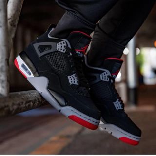 ナイキ(NIKE)のNike AIR JORDAN 4 BRED GS 24㎝ aj4 ブレッド(スニーカー)