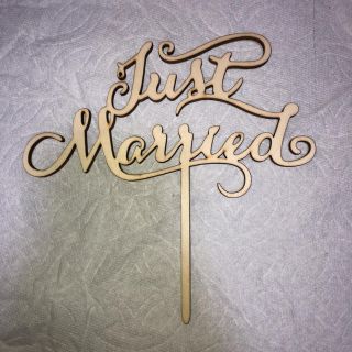 【値下げ】結婚式 ケーキトッパー just married(その他)