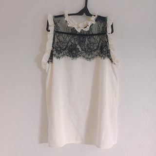 ザラ(ZARA)のZARA / ザラ / レース ノースリーブ(カットソー(半袖/袖なし))