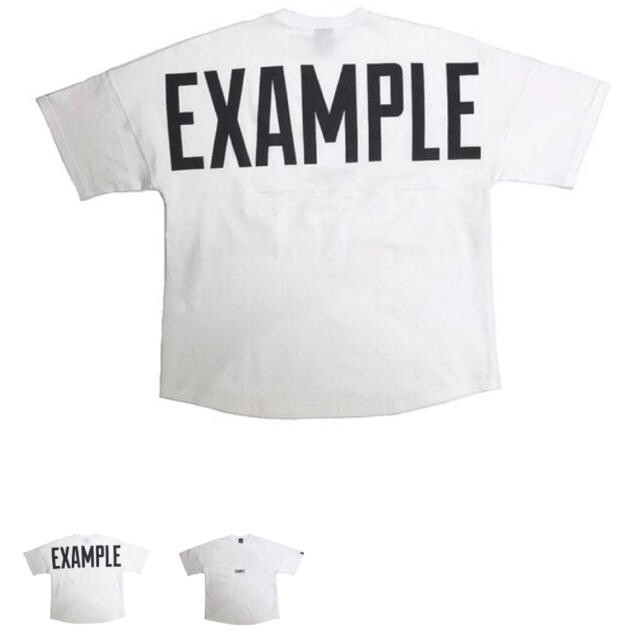 【Lサイズ】EXAMPLE BIG LOGO TEE White