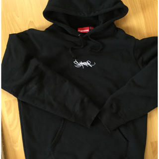 シュプリーム(Supreme)のsupreme 2019ss logo hoodie Msize Black (パーカー)