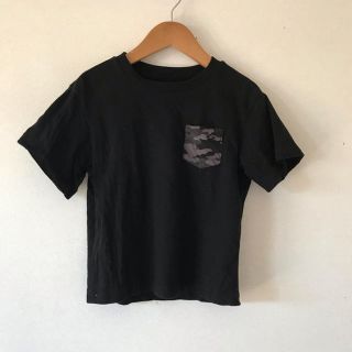 ユニクロ(UNIQLO)のユニクロ ポケ付きTシャツ カモフラブラック(Tシャツ/カットソー)