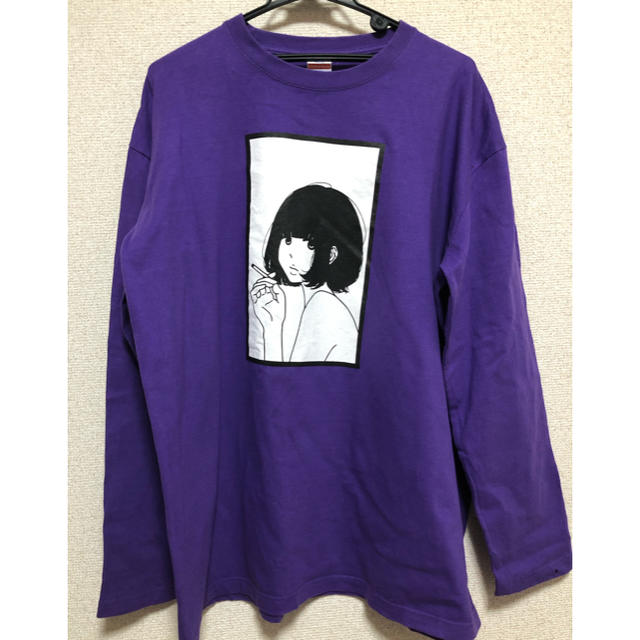 夕海×0.14 超レア ロングTシャツ 紫 XXL - Tシャツ/カットソー(七分/長袖)