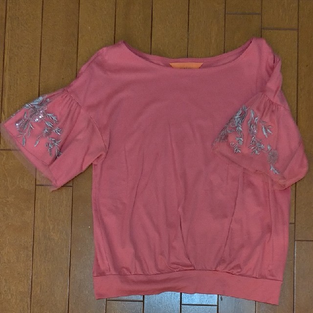 SunaUna(スーナウーナ)のSUNAUNA夏用5部袖ピンク38号 レディースのトップス(カットソー(半袖/袖なし))の商品写真