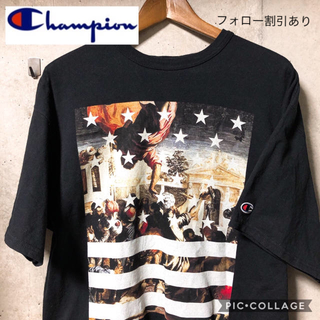 チャンピオン(Champion)のChampion プリントカットソー ブラック(Tシャツ/カットソー(半袖/袖なし))